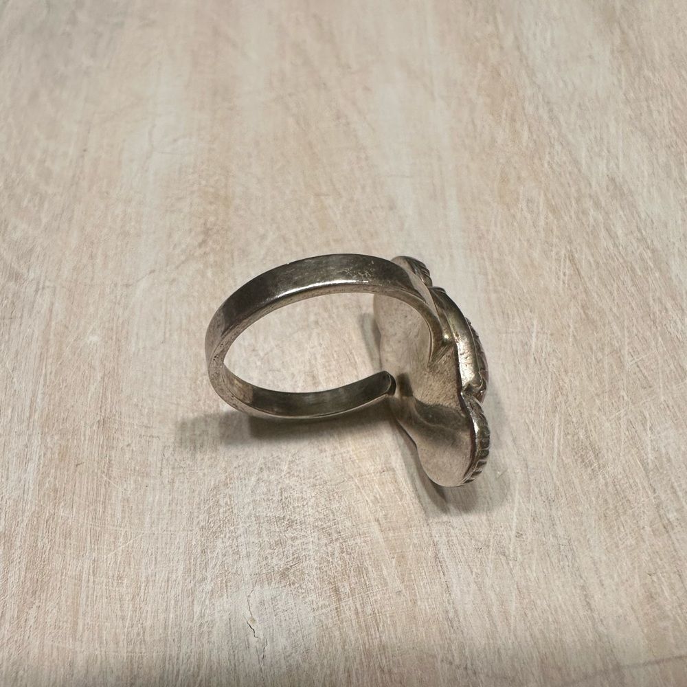 𝅺Pink Rhodo Sterling Silver Ring - Picture 3 of 3